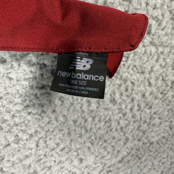 New Balance Performance Tie Back Headband Size OS Maroon - Picture 5 of 8
